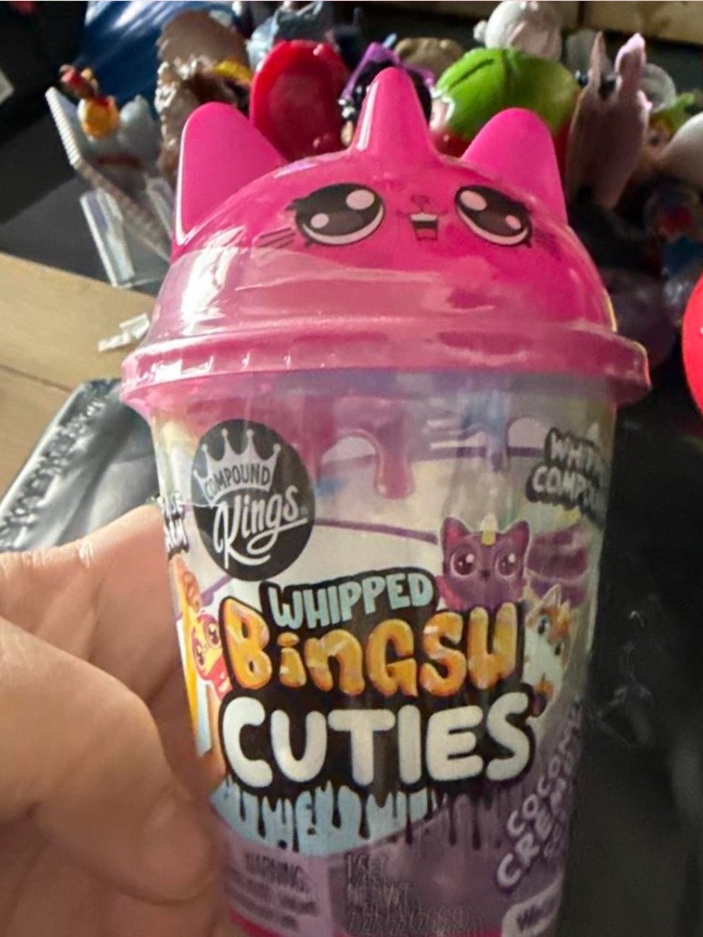 Whipped Bingsu Cuties Pink Unicorn Toy Cup